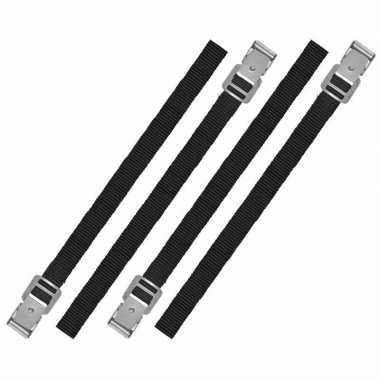 Caravan/camper fietsen spanbanden set 4 stuks 40 cm