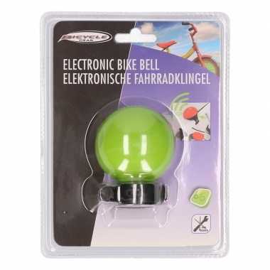 Elektronische fietsbel groen