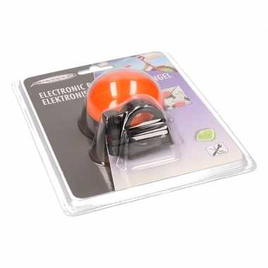 Elektronische fietsbel oranje