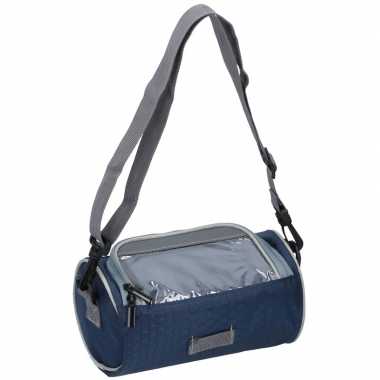 Fiets stuurtas navy blauw 20 cm