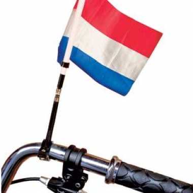 Fiets vlag rood/wit/blauw