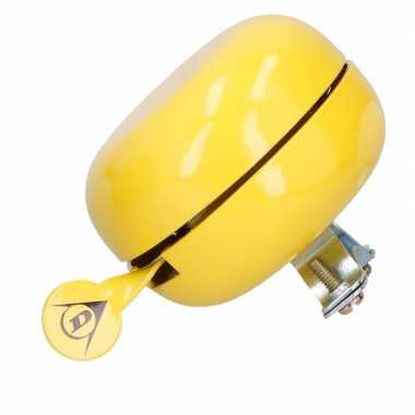 Fietsbel van metaal in het geel