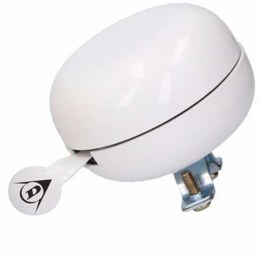 Fietsbel van metaal in het wit