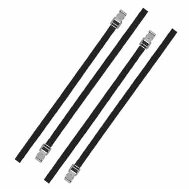 Set van 6x stuks caravan/camper fietsen spanbanden 150 cm