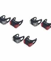 3x fietslampjes fietsverlichting set waterdicht voor achterlicht 7 x 3 x 2 cm