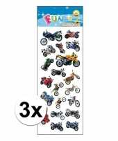 3x stickervel motorfietsen