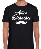 Adios bitchachos tekst t shirt zwart voor heren