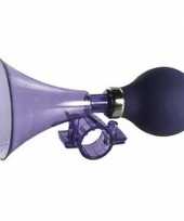 Fiets toeter paars 15 cm