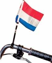 Fiets vlag rood wit blauw