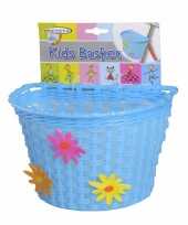 Fietsmandje blauw 20 cm voor kinderen