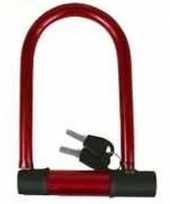 Fietsslot beugelslot rood 15 x 20 cm