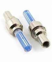 Fietswielverlichting firefly ventiel led lampjes blauw 2 stuks