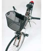 Metalen fietsmand zwart