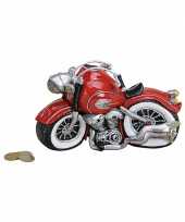 Rode motor spaarpot 21 cm