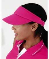 Roze sportieve zonneklep