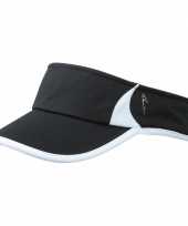 Sportieve zonneklep zwart en wit