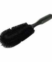 Velgenborstel zwart 18 cm