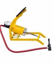 Voetpomp geel met mano meter